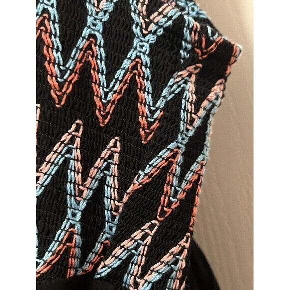 Torrid Babydoll Challis Top Embroidered Smocked Cami Women’s plus size 2X Black - Picture 16 of 16